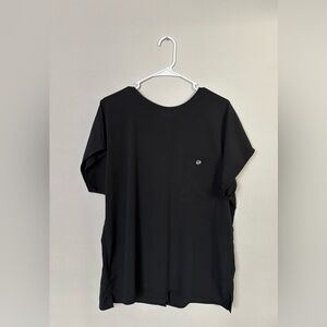 Liz Claiborne Women’s Black Button Back Short Sleeve Top size 14